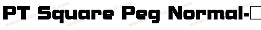 PT Square Peg Normal字体转换